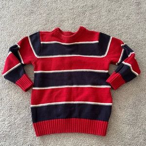 1989 place boys stripe sweater size 4t red navy blue
